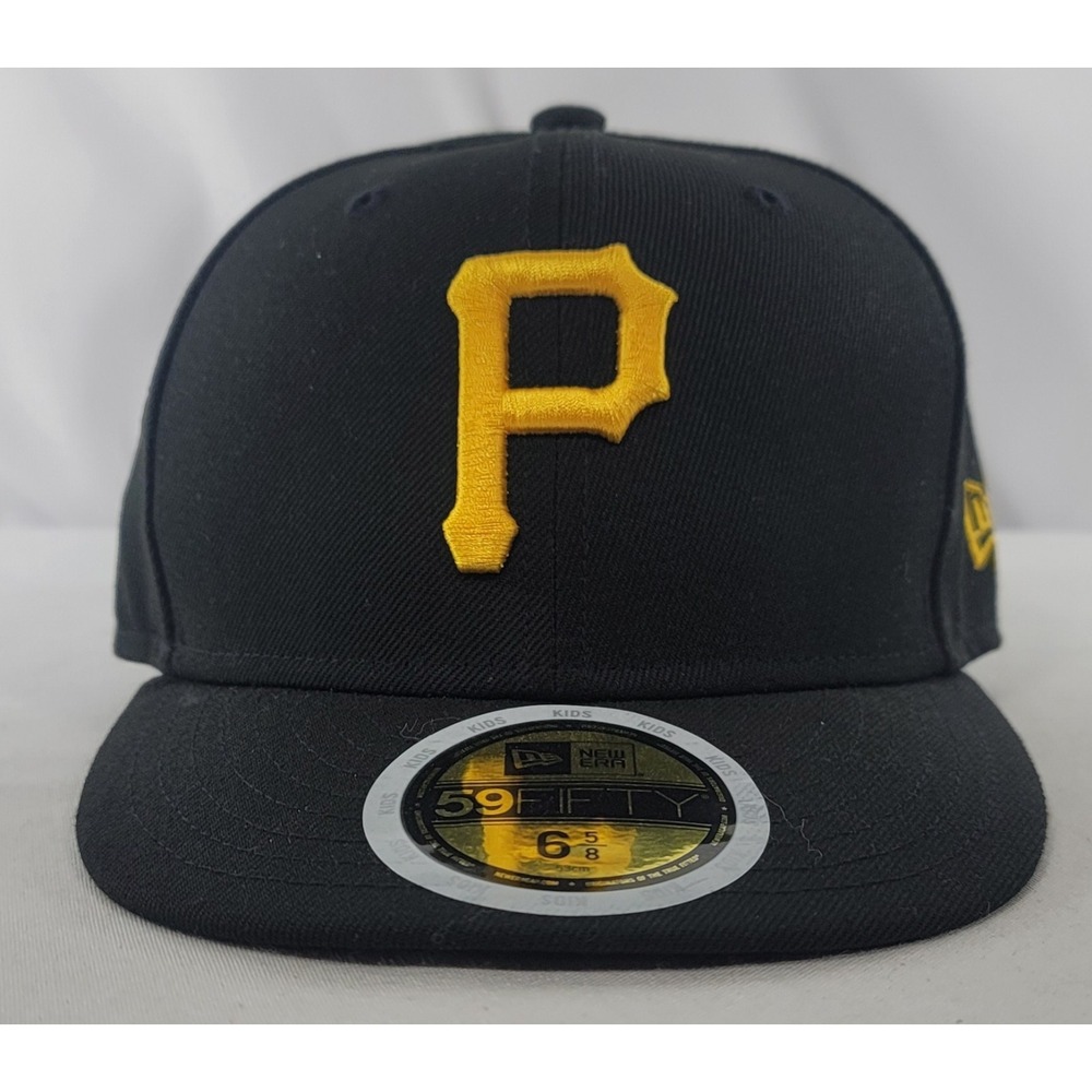 Pittsburgh Pirates New Era 59FIFTY Fitted Ballcap Size‎ 6 5/8 Black/Yellow Hat
